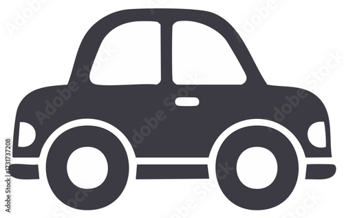 Minimalist Car Illustration Transport Vehicle Design
