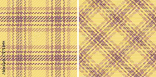 Texture check background of tartan plaid vector with a seamless fabric pattern textile. Set in gold colors. Trousers outfit ideas.