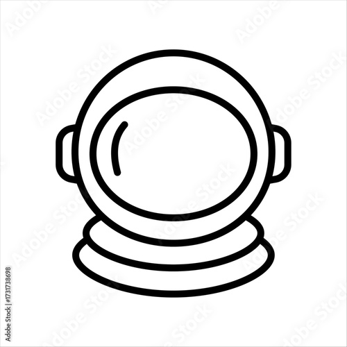 
An illustration depicting an attribute of space and the universe, on a white background