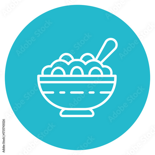 Cereal Bowl icon vector image. Can be used for Morning and Breakfast.