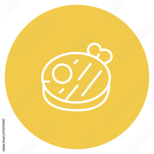 Meat icon vector image. Can be used for Morning and Breakfast.