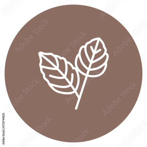Spearmint icon vector image. Can be used for Fruits and Vegetables.