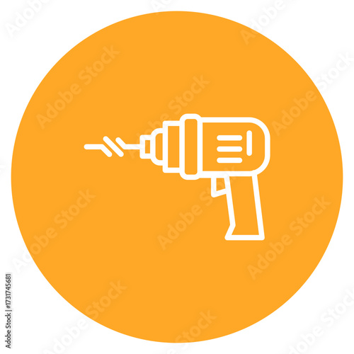 Hand Drill icon vector image. Can be used for Electrician Tools.