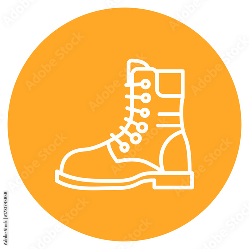 Electrician Boots icon vector image. Can be used for Electrician Tools.