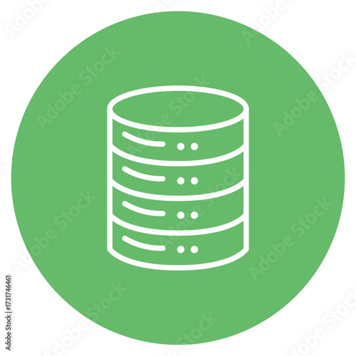 Database Chat icon vector image. Can be used for Web Hosting.