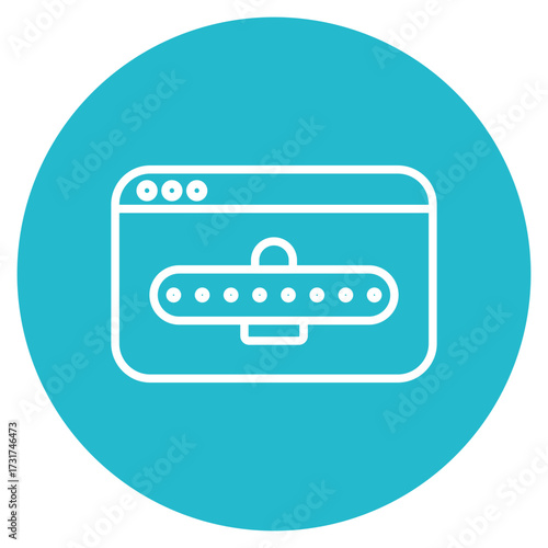 Password icon vector image. Can be used for Web Hosting.