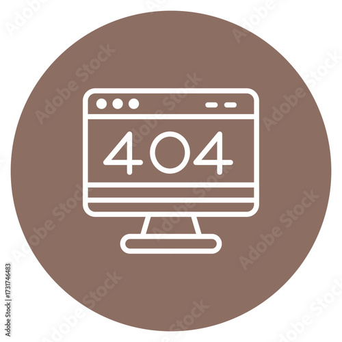 404 Error icon vector image. Can be used for Web Hosting.