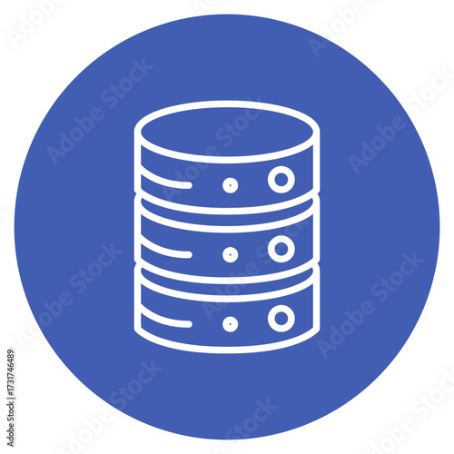 Database Network icon vector image. Can be used for Web Hosting.