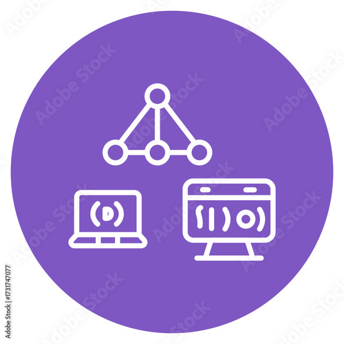 Algorithm icon vector image. Can be used for Computer Programming.