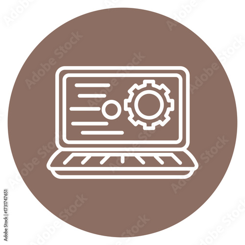 Frontend Development icon vector image. Can be used for Computer Programming.