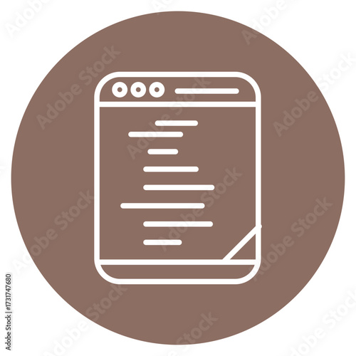 Programming Notes icon vector image. Can be used for Computer Programming.