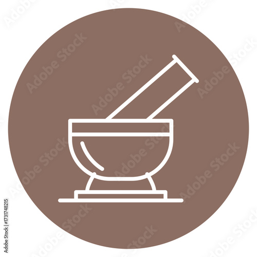 Mortar icon vector image. Can be used for Spa.