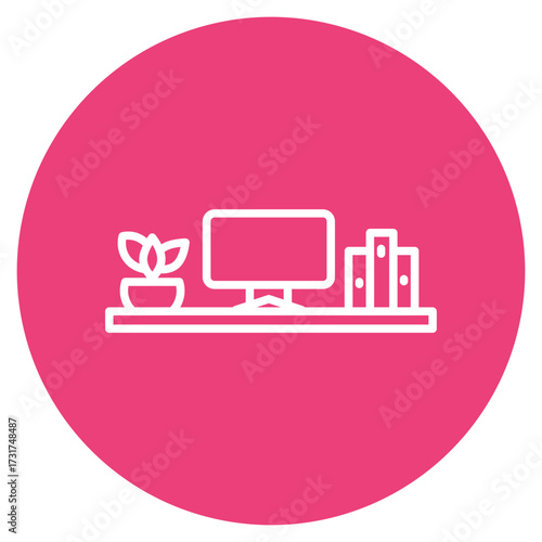 Information Desk icon vector image. Can be used for Spa.
