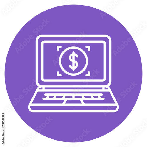 Video Monetization icon vector image. Can be used for Web Marketing.