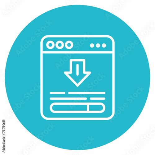 Download Page icon vector image. Can be used for Seo and Web.