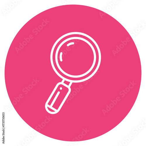 Magnifying Glass icon vector image. Can be used for Seo and Web.
