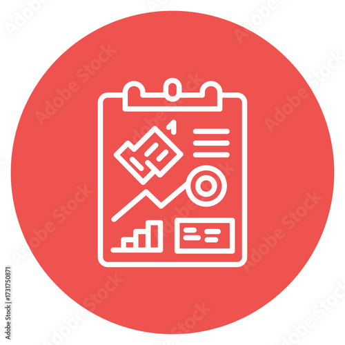 Project Implementation icon vector image. Can be used for Project Management.