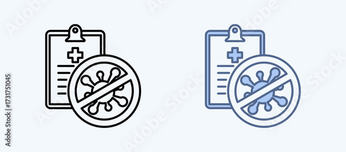 Infection Control Multiple Style Icon Collection