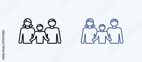 Family Multiple Style Icon Collection