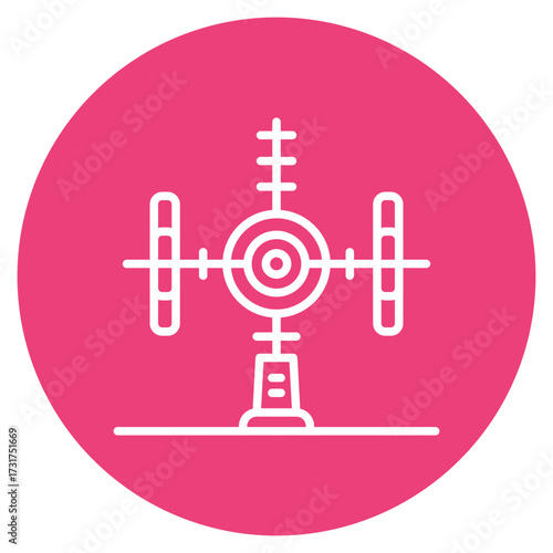 Space Station icon vector image. Can be used for Science Fiction.
