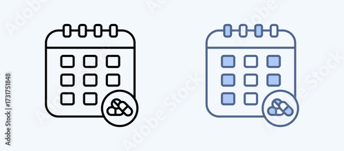Schedule Multiple Style Icon Collection