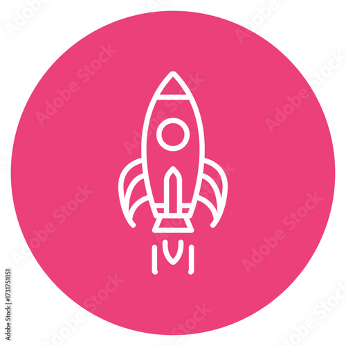 Spaceship icon vector image. Can be used for Science Fiction.