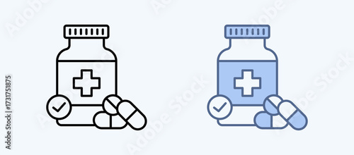 Pills Multiple Style Icon Collection