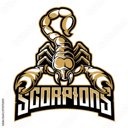 Scorpion Mascot Logo  Aggressive Esport Animal Vector Design
