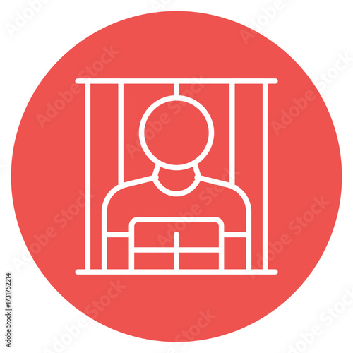 Prisoner icon vector image. Can be used for Prison.