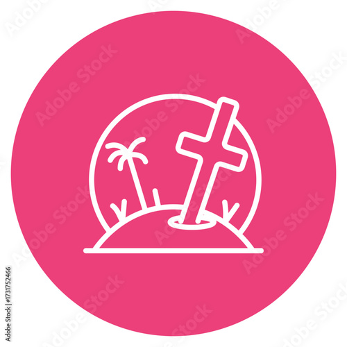 Bury icon vector image. Can be used for Prison.