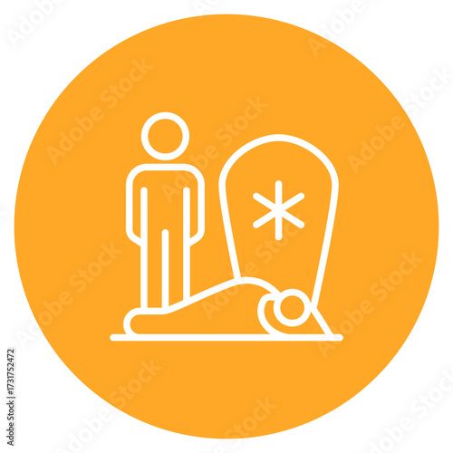 Death icon vector image. Can be used for Prison.