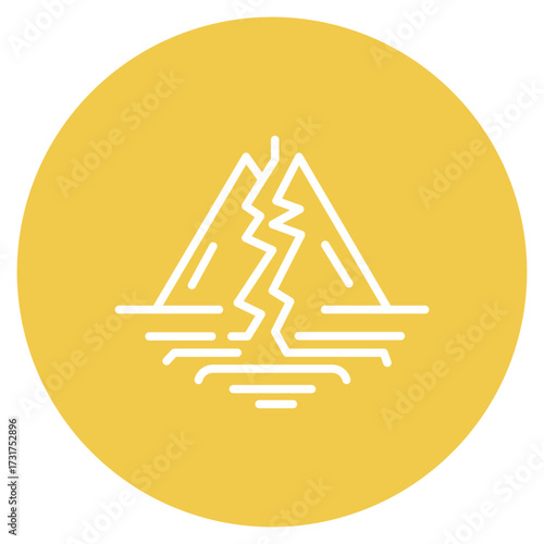 Earthquake icon vector image. Can be used for Natural Disaster.