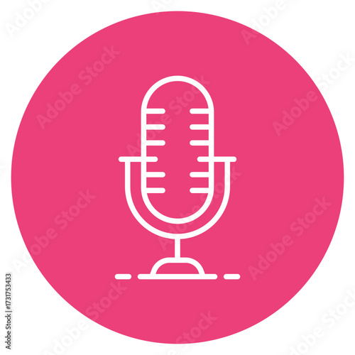 Microphone icon vector image. Can be used for Electric Circuits.