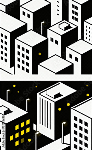 vector illustration of city buildings