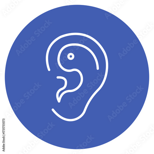 Inner Ear icon vector image. Can be used for Human Anatomy.