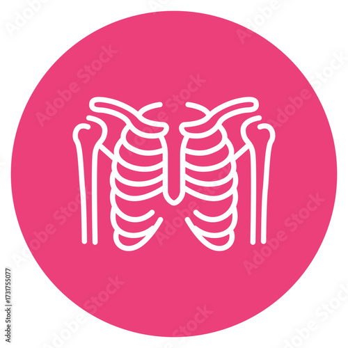 Humerus icon vector image. Can be used for Human Anatomy.
