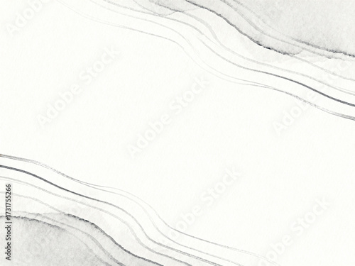 Minimal Watercolor Contour Lines Abstract Background