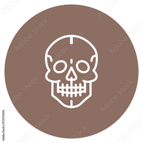 Skull icon vector image. Can be used for Human Anatomy.