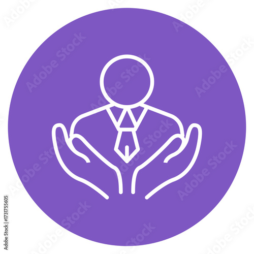 Respect icon vector image. Can be used for Personality Traits.