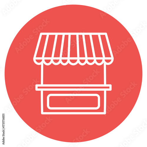 Concession Stand icon vector image. Can be used for Amusement Park.