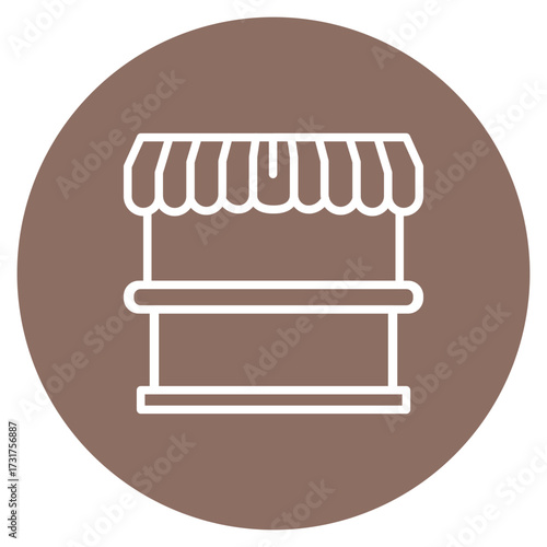 Food Court icon vector image. Can be used for Amusement Park.