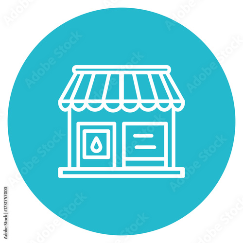 Gift Shop icon vector image. Can be used for Amusement Park.