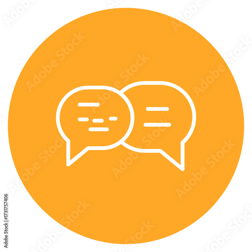 Dialogue icon vector image. Can be used for Leadership.