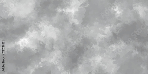 Abstract dark grey and white background. Old paper texture. Monochrome texture painted on canvas. Smoke watercolor vintage background.