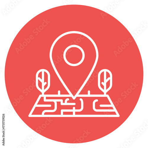 Location icon vector image. Can be used for Contact Us.
