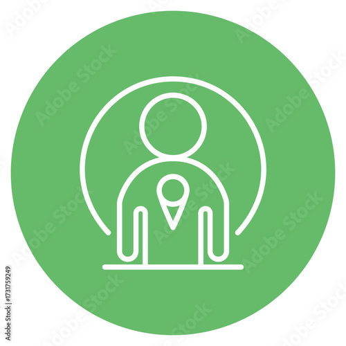 Find Us icon vector image. Can be used for Contact Us.
