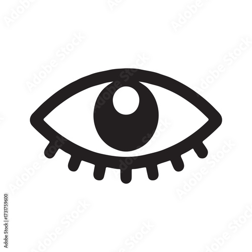 Eyeliner Solid Cosmetic Tool Icon