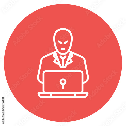Security Breach icon vector image. Can be used for Risk Management.