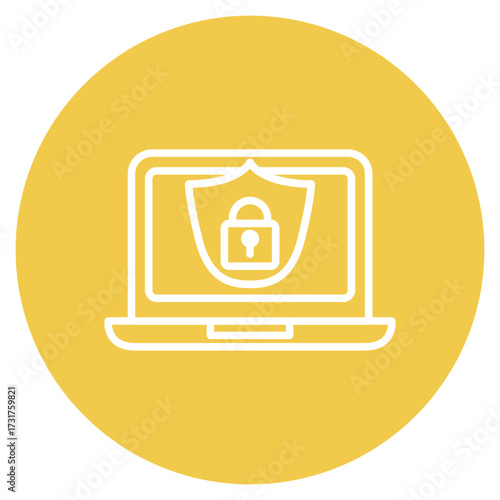Site Security icon vector image. Can be used for Risk Management.