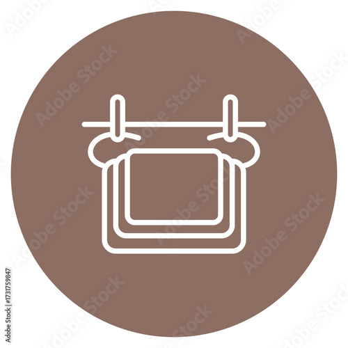 Towel icon vector image. Can be used for Fathers Day.